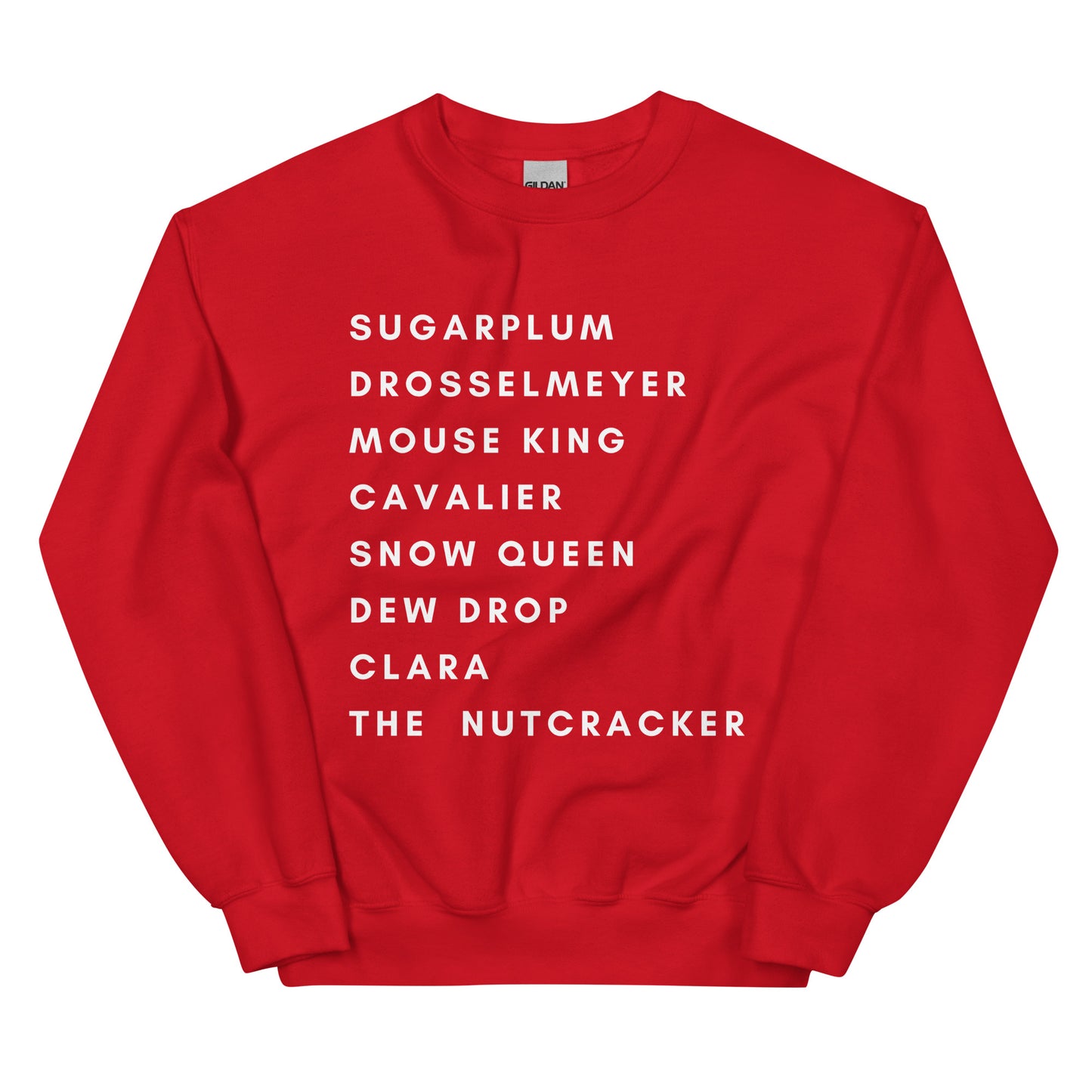 Nutcracker Ballet Sweatshirt - White Text